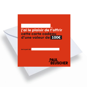 CHEQUE CADEAU PAUL BEUSCHER 100 EUROS