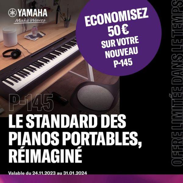 P-145 Black Piano numérique portable Yamaha