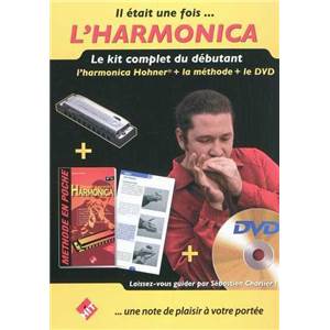 CHARLIER S. - IL ETAIT UNE FOIS L'HARMONICA KIT COMPLET METHODE HARMONICA HOHNER + DVD