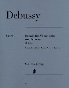 DEBUSSY CLAUDE - SONATE EN RE MINEUR - VIOLONCELLE ET PIANO