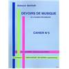 MAYEUR EDMOND - DEVOIRS DE MUSIQUE CAHIER 5 - FORMATION MUSICALE