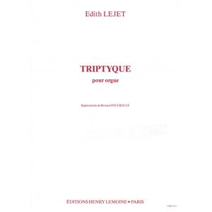 LEJET EDITH - TRIPTYQUE - ORGUE