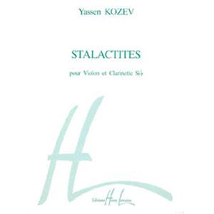 KOZEV YASSEN - STALACTITES - VIOLON ET CLARINETTE