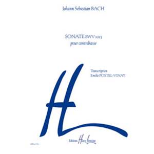 BACH JEAN SEBASTIEN - SONATE BWV1013 - CONTREBASSE