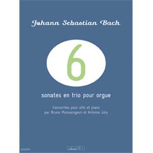 BACH JEAN SEBASTIEN - SONATES EN TRIO POUR ORGUE (6) - ALTO ET PIANO