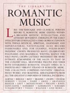 COMPILATION - THE LIBRARY OF ROMANTIC MUSIC PIANO