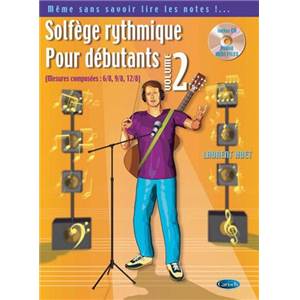 HUET LAURENT - SOLFEGE RYTHMIQUE POUR DEBUTANT VOL.2 + CD