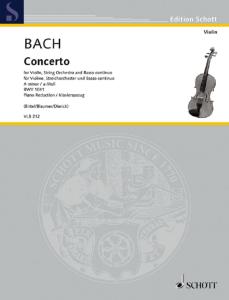 BACH JEAN SEBASTIEN - CONCERTO POUR VIOLON BWV1041 EN LA MINEUR - VIOLON ET PIANO