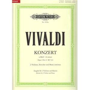 VIVALDI ANTONIO - CONCERTO 2 VIOLONS OP.3/8 RV522 LA MINEUR VIOLONS (2)/PIANO