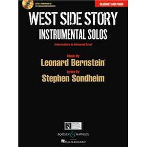 BERNSTEIN LEONARD - WEST SIDE STORY INSTRUMENTAL SOLOS + CD (10 PIECES)  - CLARINETTE ET PIANO