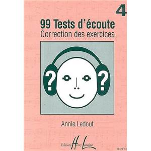 LEDOUT ANNIE - 99 TESTS D'ECOUTE VOL.4 CORRIGES