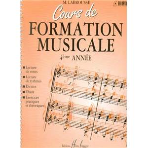 LABROUSSE MARGUERITE - COURS DE FORMATION MUSICALE VOL.4