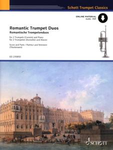 ROMANTIC TRUMPET DUOS +AO - 2 TROMPETTES (SIB) ET PIANO