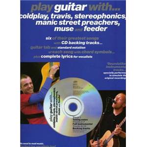 COMPILATION - COLDPLAY, MUSE, TRAVIS... PLAY GUITAR WITH + CD