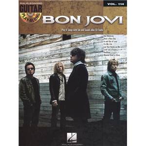BON JOVI - GUITAR PLAY ALONG VOL.114 PLAY 8 SONGS TAB. + CD