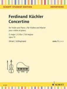 KUCHLER FERDINAND - CONCERTINO OP.11 SOL MAJ. - VIOLON ET PIANO