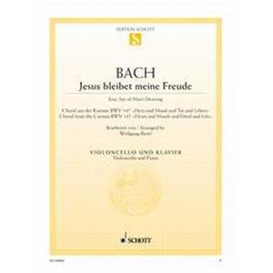 BACH JEAN SEBASTIEN - JESUS QUE MA JOIE DEMEURE BWV147 VIOLONCELLE/PIANO