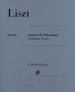 LISZT FRANZ - ANNEES DE PELERINAGE 3EME ANNEE - PIANO