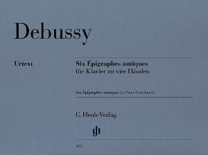 DEBUSSY CLAUDE - SIX EPIGRAPHES ANTIQUES - PIANO 4 MAINS