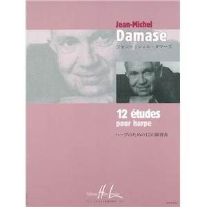 JEAN-MICHEL DAMASE - 12 ETUDES - HARPE