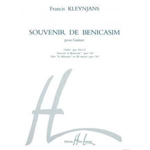 KLEYNJANS FRANCIS - SOUVENIR DE BENICASIM - GUITARE