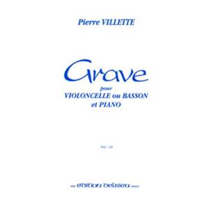 VILLETTE PIERRE - GRAVE - VIOLONCELLE ET PIANO