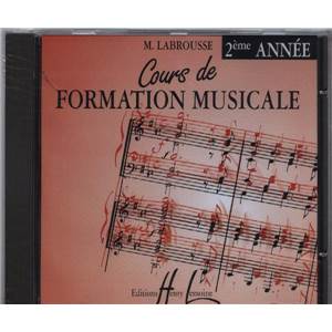 LABROUSSE MARGUERITE - CD SEUL DE COURS DE FORMATION MUSICALE VOL.2 