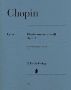 CHOPIN FREDERIC - SONATE OP.4 EN DO MINEUR - PIANO
