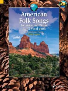 AMERICAN FOLK SONGS +CD (20 AIRS TRADITIONNELS) - VOIX ET PIANO