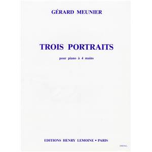 MEUNIER GERARD - PORTRAITS (3) - PIANO A 4 MAINS