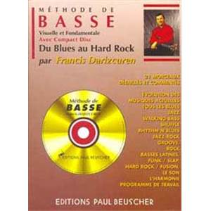 DARIZCUREN FRANCIS - METHODE DE GUITARE BASSE DU BLUES AU HARD ROCK + CD