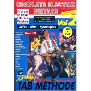 REBILLARD JEAN JACQUES - COMPLETE ELECTRIC GUITARS, TAB. METHODE VOL.2 + CD + DVD