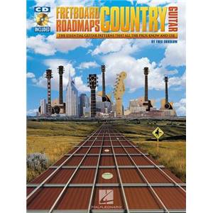 SOKOLOW FRED - FRETBOARD ROADMAPS COUNTRY GUITAR TAB. + CD