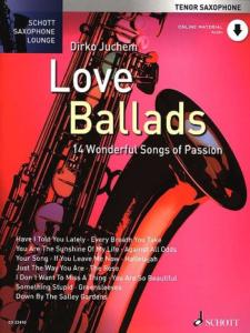 LOVE BALLADS +ONLINE AUDIO FILE (14 BALLADS) - SAXOPHONE TENOR ET PIANO