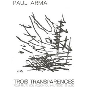 ARMA PAUL - TRANSPARENCES (7) - QUATUOR A CORDES (MATERIEL)