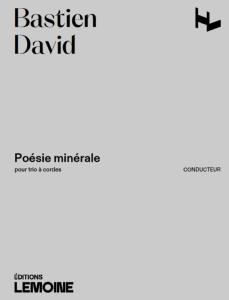 DAVID BASTIEN - POESIE MINERALE POUR TRIO A CORDES - CONDUCTEUR ET PARTIES SEPAREES