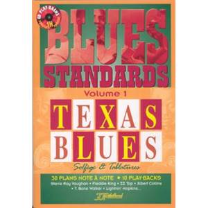 REBILLARD JEAN JACQUES - BLUES STANDARDS V1 : TEXAS BLUES SOLFEGE ET TAB. + CD