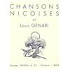GENARI LOUIS - CHANSONS NICOISES - CHANT ET PIANO