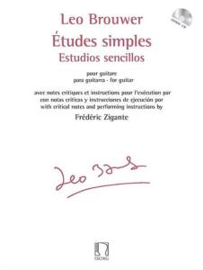 BROUWER LEO - ETUDES SIMPLES +CD - GUITARE