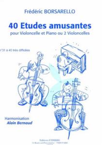 BORSARELLO FREDERIC - ETUDES AMUSANTES (40) VOL.4 (31 A  40) - VIOLONCELLE ET PIANO (OU 2 CELLOS)