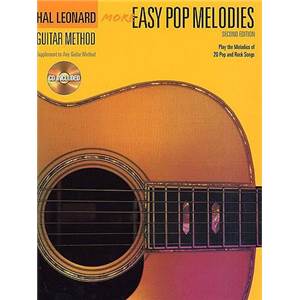 COMPILATION - HAL LEONARD GUITAR METHOD MORE EASY POP MELODIES + CD