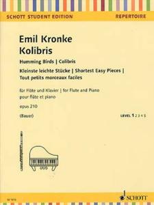 KRONKE EMIL - COLIBRIS OPUS 210 - FLUTE TRAVERSIERE ET PIANO