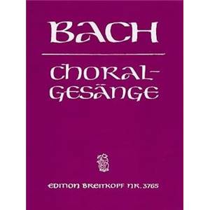 BACH JEAN SEBASTIEN - 389 CHORALS CHANT(SATB)/PIANO
