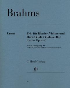 BRAHMS JOHANNES - TRIO AVEC COR OPUS 40 EN MIB MAJEUR - COR / VIOLON / PIANO