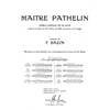 BAZIN FRANCOIS - MAITRE PATHELIN N5 ROMANCE - VOIX ET PIANO