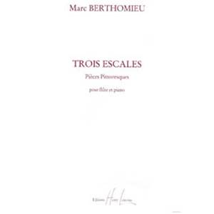 BERTHOMIEU MARC - ESCALES (3) - FLUTE ET PIANO