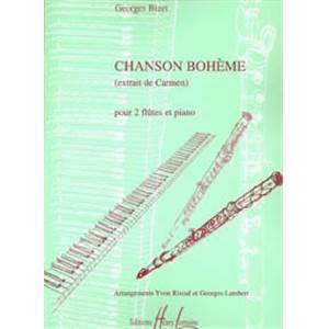 BIZET GEORGES - CHANSON BOHEME - 2 FLUTES ET PIANO