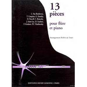 SMET ROBIN - PIECES (13) - FLUTE ET PIANO