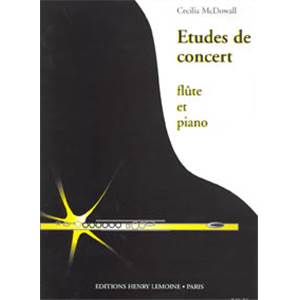 MCDOWALL CECILIA - ETUDES DE CONCERT (3) - FLUTE ET PIANO
