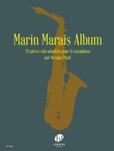 PROST NICOLAS - MARIN MARAIS ALBUM 24 PIECES SOLO - SAXOPHONE